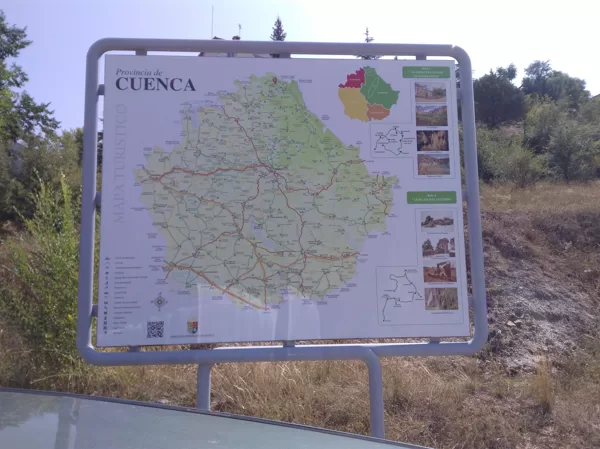 Mapa de la provincia de Cuenca 